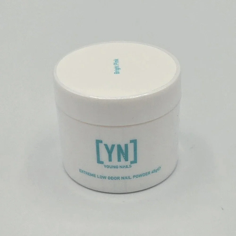 Young Nails Bright Pink Color EXTREME LOW ODOR ACRYLIC NAIL POWDER 45G YN